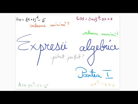 Expresii algebrice - partea I