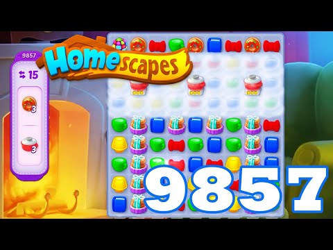 Homescapes Level 9857 HD 3 - match puzzle game | Gameplay Walkthrough | android | GameGo Game | IOS