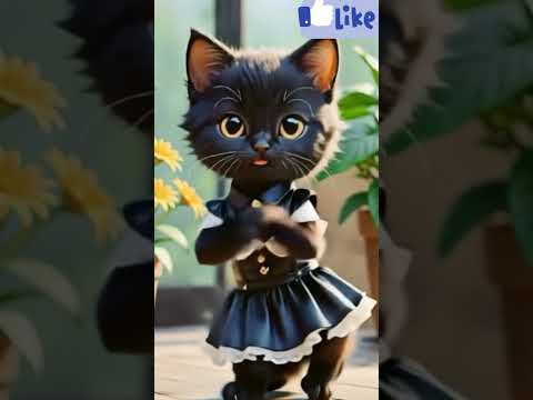 Cute Baby Kitten Dancing to Karu Karu Karupayi | Adorable Kitty Grooves to Prabhu Deva Tamil Song 🐱💃