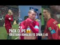 Cristiano Ronaldo Vs Spain |Pack Clips| Free Clips 4k - Clips For Edit | كريستيانو رونالدو - إسبان