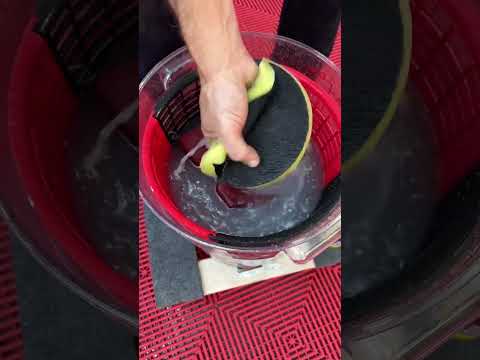 Easy way to clean any polishing pad! #detailing #ceramiccoating #diy #cardetailing