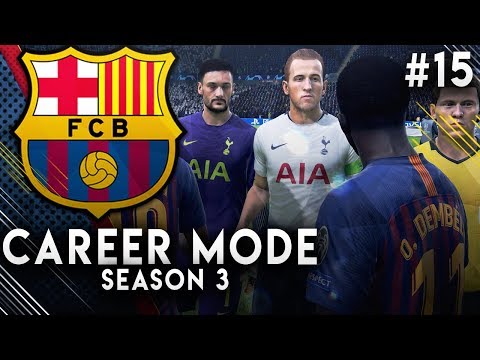 FIFA 19 Barcelona Career Mode EP15 - Intense Champions League Game VS Spurs!!