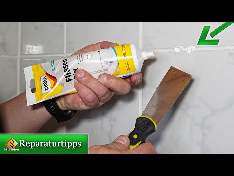 Fliesen Reparatur -  Fliesenfugen ausbessern /  Fugen reparieren mit Molto Fliesen Fix