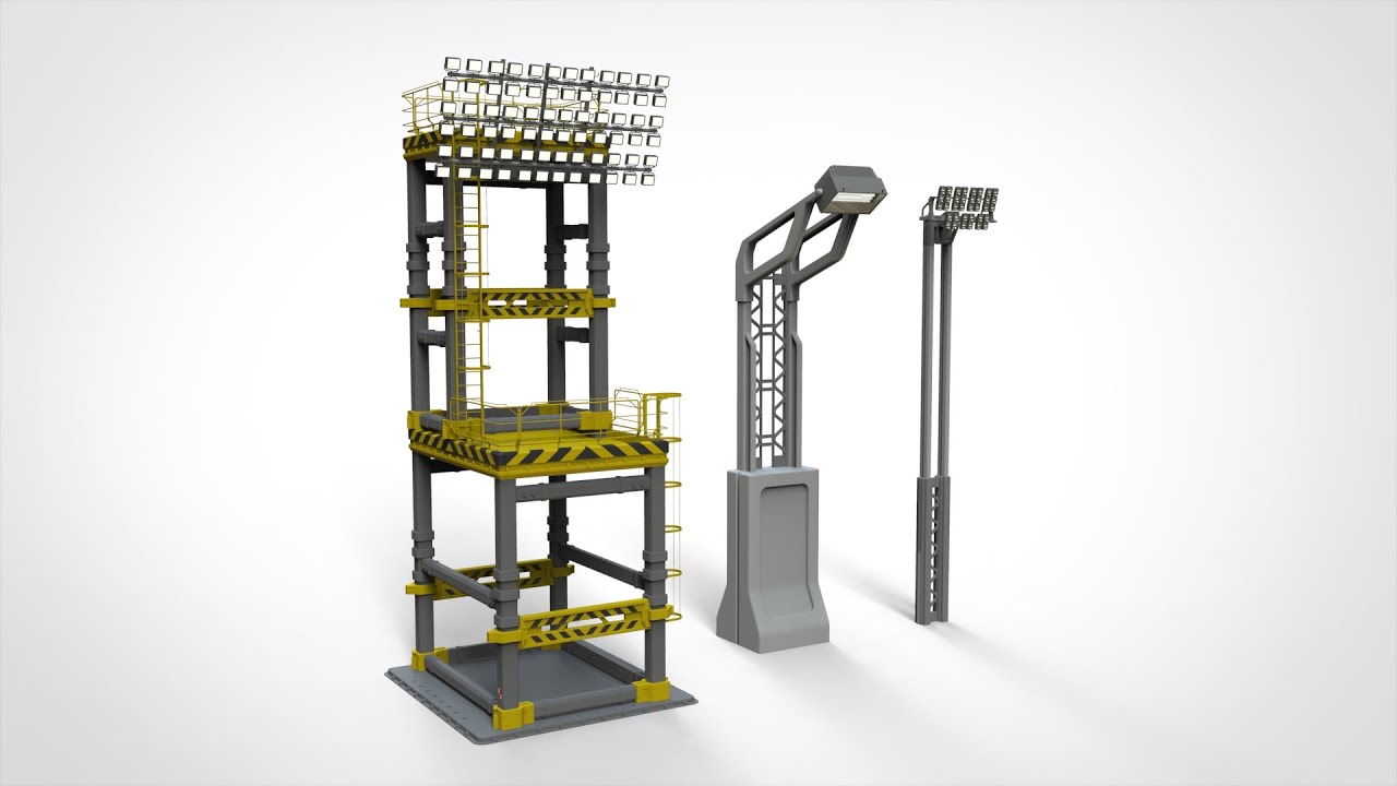 泛光灯7 3D 模型