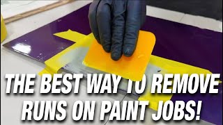 (E 19) How to Remove Runs: The Art of Removing Runs - How to remove Runs in your Paint?