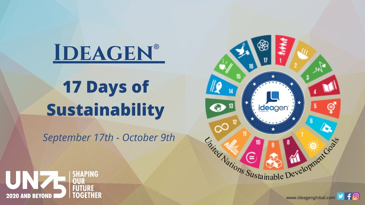 17 days of sustainability regarding the 17 United Nations Sustainable Development Goals.