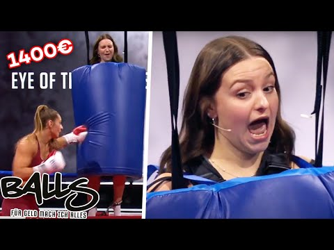 VERPRÜGELN LASSEN VON WELTMEISTERIN?!🥊 Hammer-harte Schläge! | Balls - für Geld mach ich alles