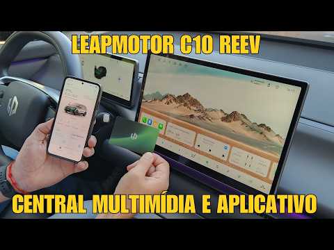 Leapmotor C10 REEV - Central Multimídia e aplicativo