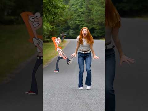 Dancing redhead cartoon characters: part 13 SIMP 👖🐿️ #phineasandferb #simp #disney