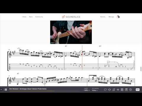 Eric Woolard - Archetype Abasi Chicken Pickin Demo Transcription