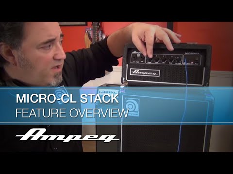 Ampeg MICROCL 100-Watt 2x10 Mini Bass Stack - Black image 6