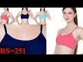 New Model Girls Bralette Lightly Padded Bra Light Blue Blue Pink Pack Of 3 251