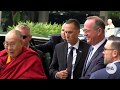 SONG OF PRAISE : HH the Dalai Lama on his arrival in Orange County on June 19, 2017