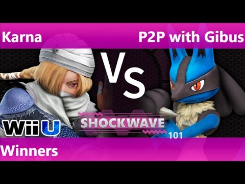 SW 101 - MB | Karna (Sheik) vs P2P with Gibus (Lucario) Winners - Smash 4