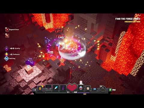 Minecraft Dungeons, Fiery Forge, rare secret (Sword in the Stone)