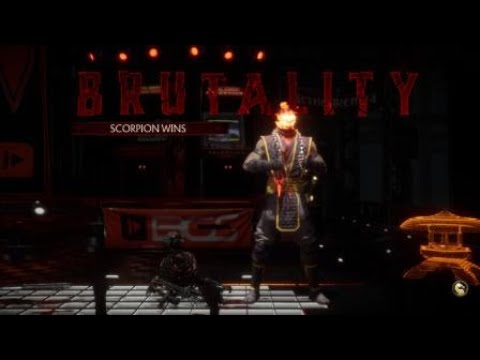 Mortal Kombat 11 SCORPION SECRET BRUTAL?! TOASTY