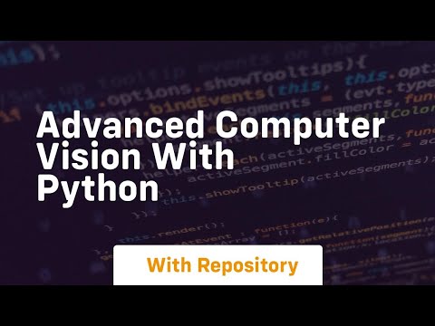 advanced computer vision with python