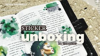 Stationery Sticker Unboxing Happiness Handmade #stationery #unboxing #stickers