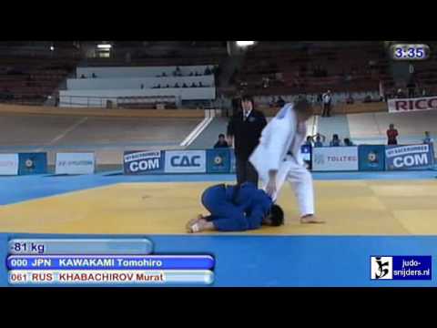 Judo 2010 World Cup Men Vienna: Tomohiro Kawakami (JPN) - Murat Khabachirov (RUS) [-81kg]