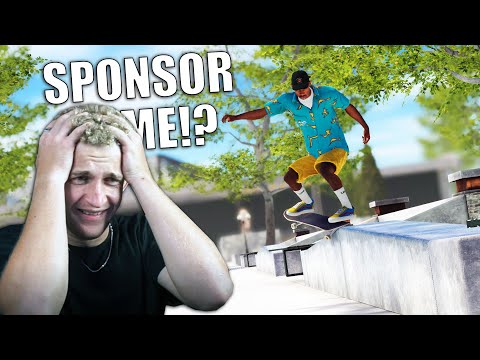 Reacting to my First SPONSOR VIDEO in Skater XL!