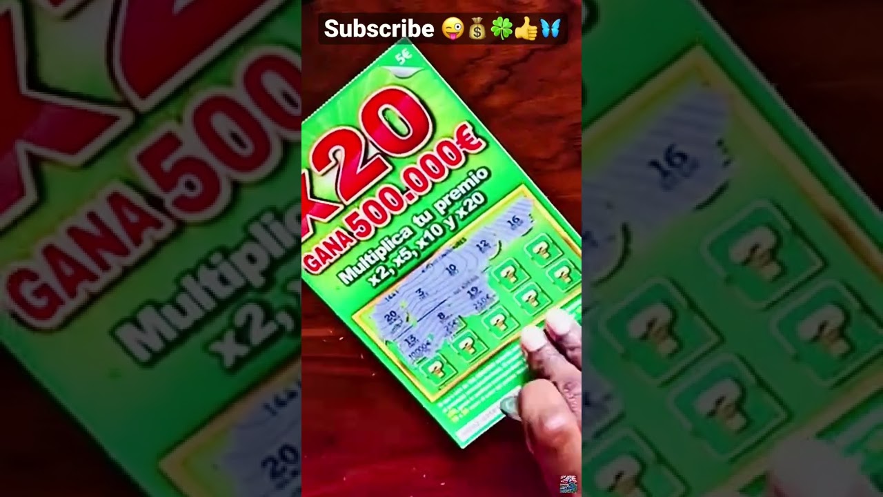 X20 #RASCAS - puede ganar 500,000€ 💰🍀🦋 - X20 Scratch off - @RASCAS Y GANA ANA #SHORTS