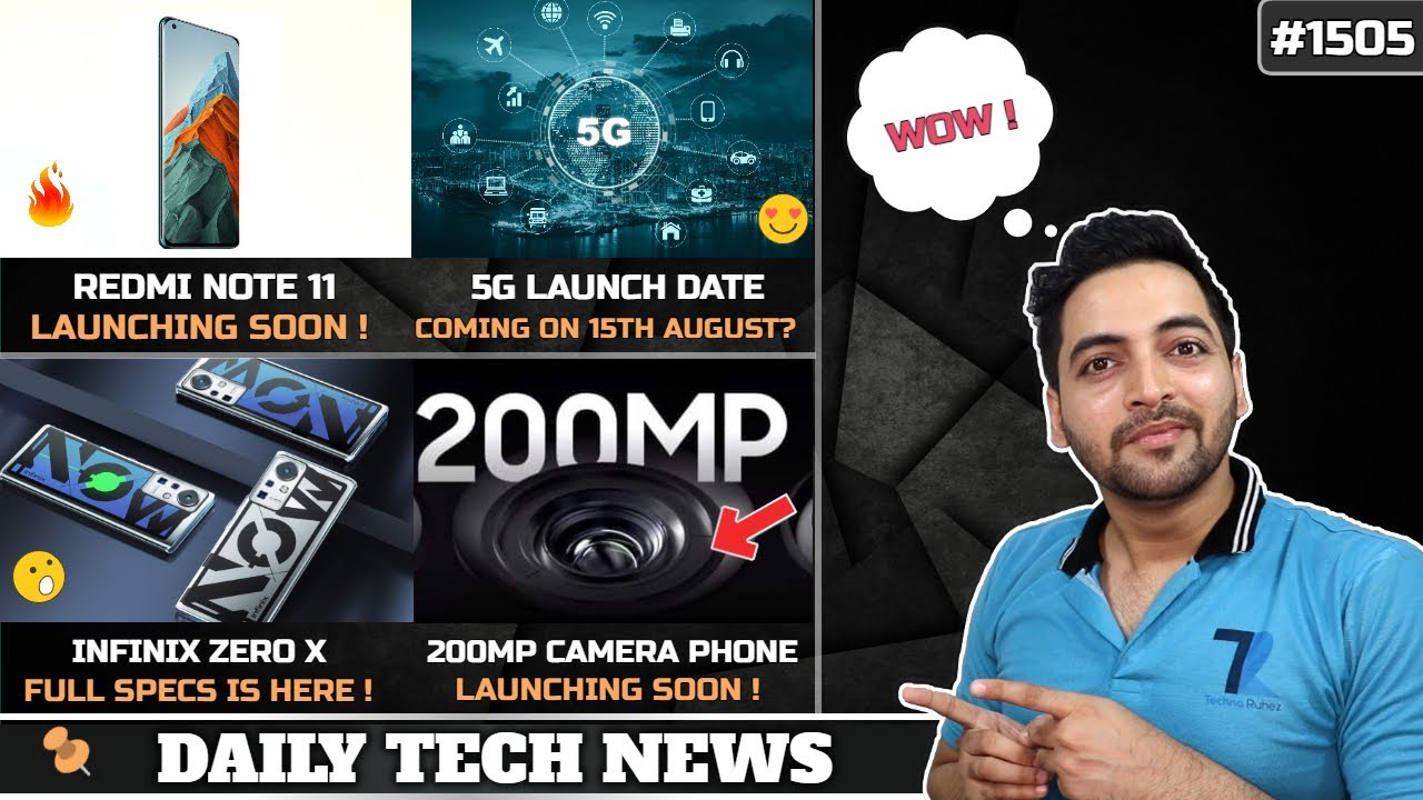Redmi Note 11 Launch,5G India On August 15th😍,Samsung M52 5G SD778G,Mi 12 200MP Launch,Apple Funny