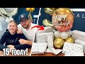 Giving my DAUGHTER 15 GIFTS on her 15th BIRTHDAY!