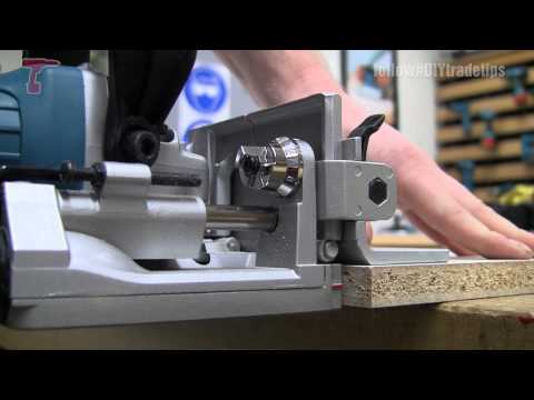 How to Biscuit Joint Using the Makita PJ7000 Biscuit Jointer #DIYTradetips