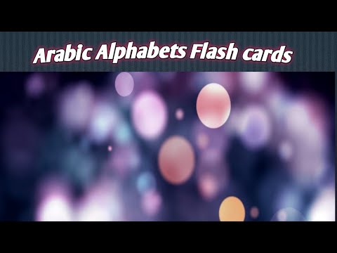 Arabic Alphabets Flash Cards