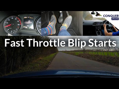Accelerate Immediately using the Throttle Blip Start Method in a Manual Car