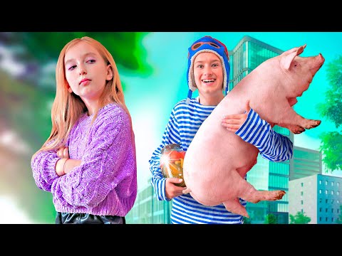 ДЕРЕВЕНСКИЙ ПРИЕХАЛ В ГОРОД! ЧТО БУДЕТ ДЕЛАТЬ КАТЯ?