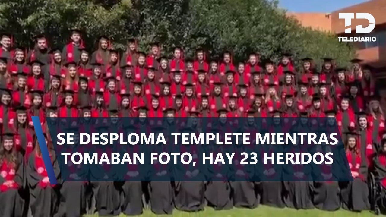 Templete se desploma durante toma de foto en la Ibero Santa Fe; hay al menos 20 alumnos heridos