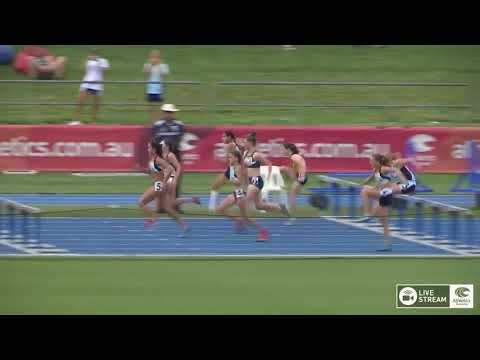 U14 Womens 80m Hurdles - Final - 2018 Australian Junior Athletics Championships