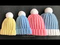 Easy Fast Crochet Baby Hat Crochet Beanie Crochet For Beginners