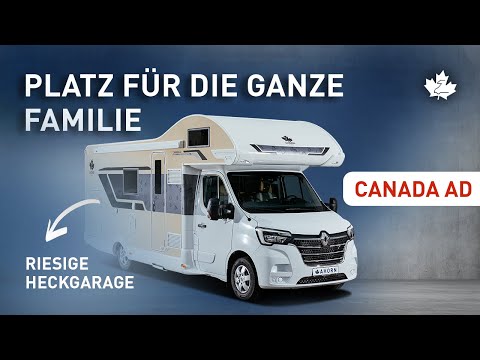 Platz für die ganze Familie + riesige Heckgarage im Ahorn Camp Canada AD
