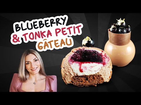 Chocolate Mousse Petit Gâteau with Blueberry & Tonka Insert
