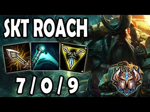 Gangplank vs Fiora TOP [ SKT T1 Roach ] Lol Challenger Korea