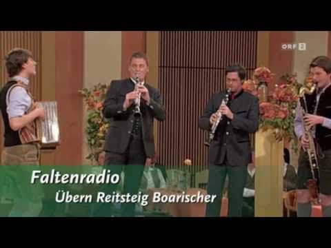FALTENRADIO live @ ORF-Fernseh-Frühschoppen ("Übern Reitsteig Boarischer" - A. Gmachl jun.)