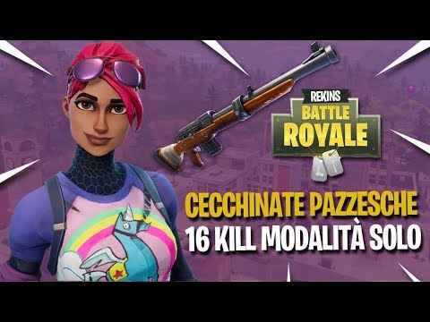 FORTNITE ITA - CECCHINATE PAZZESCHE A PETTO NUDO - 16 KILL SOLO