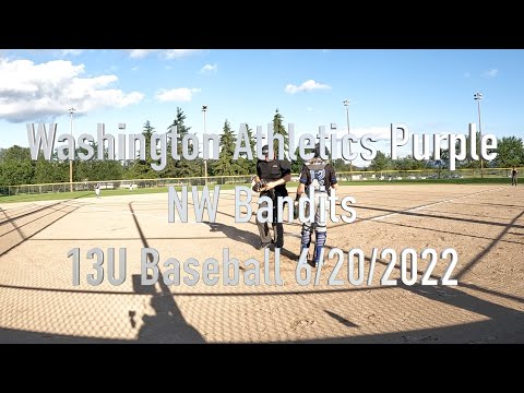 Washington Athletics Purple - NW Bandits (6/20/2022) Baseball 13U