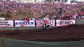 preview picture of video 'Bobryshev vs. Cairoli accident @ GP Germany MX1 Race 2 - Teutschenthal'