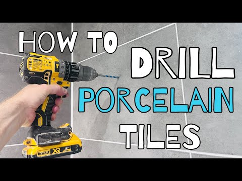 How to DRILL Porcelain Tiles in SECONDS!! | Step by Step advice |