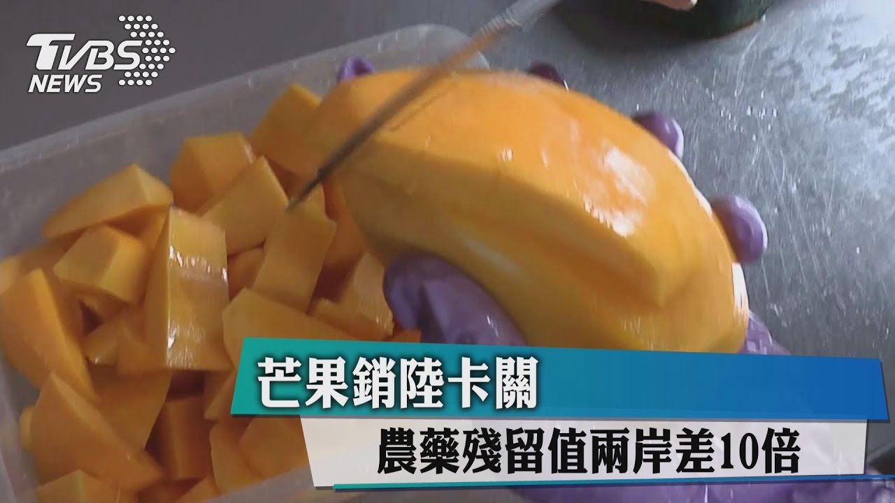 芒果銷陸卡關 農藥殘留值兩岸差10倍