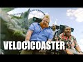 Velocicoaster FRONT-ROW POV!!! | Mr. Hamilton and Kenan Thompson Ride a Roller Coaster!