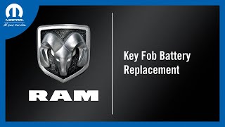 Key Fob Battery Replacement | How To | 2023 Ram ProMaster