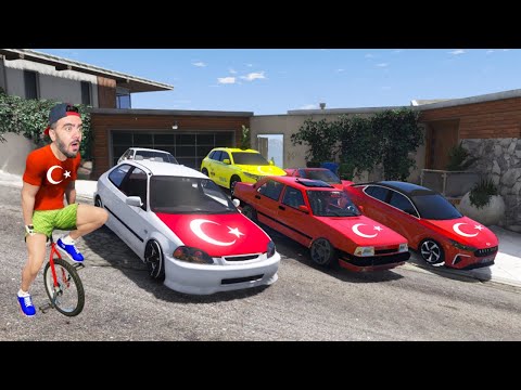FRANKLIN TÜM TÜRK ARABALARINI TOPLADI - GTA 5 MODS