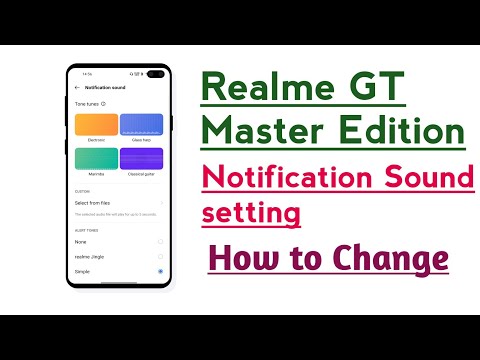 Realme GT Master Edition Notification Sound setting How to Change