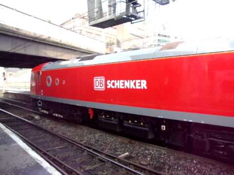 The Class 92 DB Cargo UK No.92015 with Rail Containers was passing at Carlisle Citadel Station.