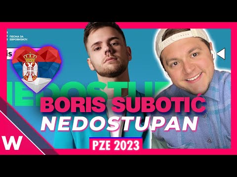 Boris Subotič "Nedostupan" Eurovision Serbia 2023 Reaction