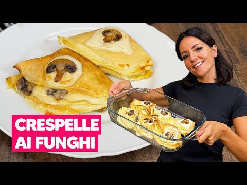 CRESPELLE AI FUNGHI: la ricetta del primo CREMOSO perfetto per l'autunno! 🍄🤎